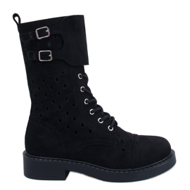 Bradys Botines calados negros