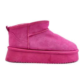 Botas de Nieve para Mujer con Suela Gruesa, Rosa Caliksa rosado