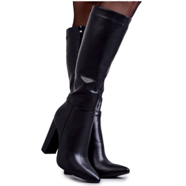 Seastar Botas Clásicas Piel Negra Con Tacón Tressa negro
