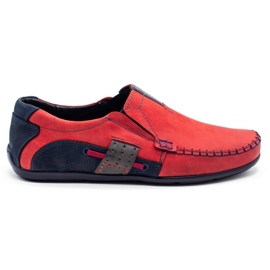 Olivier Mocasines de hombre 834 rojo