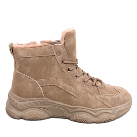 Zapatillas de invierno con aislamiento Elius Khaki beige