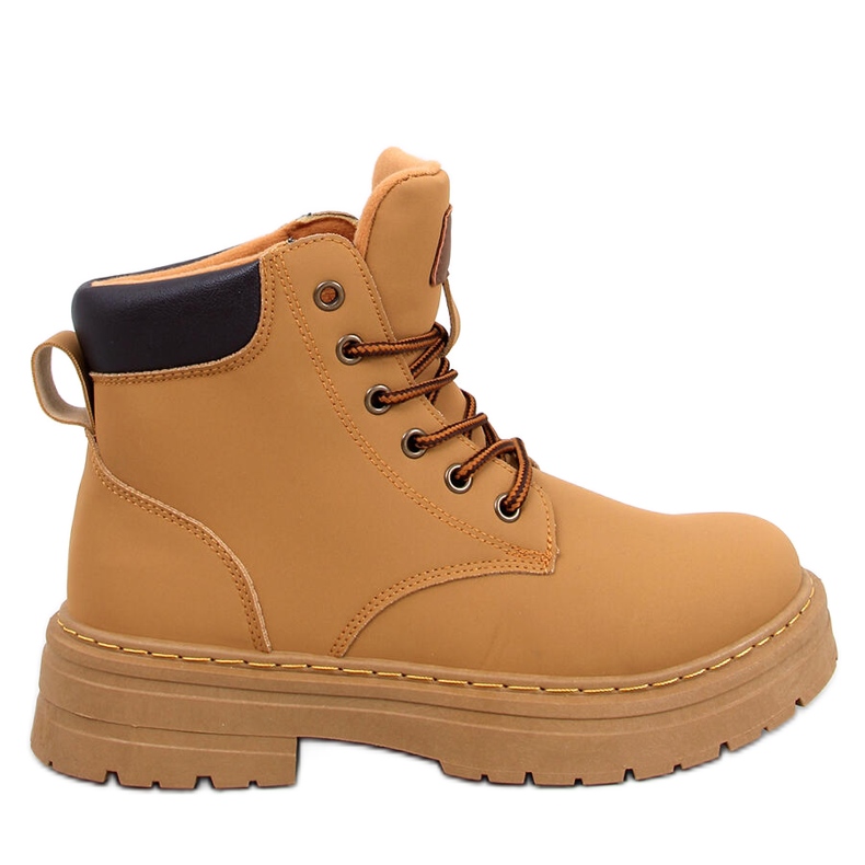 Botas madera mujer Kellers Camel marrón