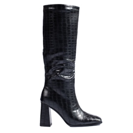 Botas de tacón Shelovet negras negro Botas de tacón Shelovet negras negro
