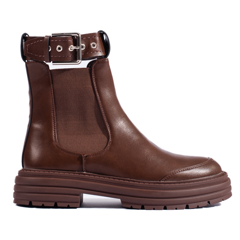 Botas Chelsea de mujer Shelovet marrones marrón