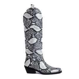 Botas cowboy de mujer con estampado Shelovet gris