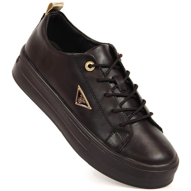Filippo W PAW315A Zapatos con plataforma de piel, negro