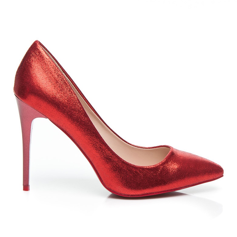 Small Swan Stilettos rojos femeninos