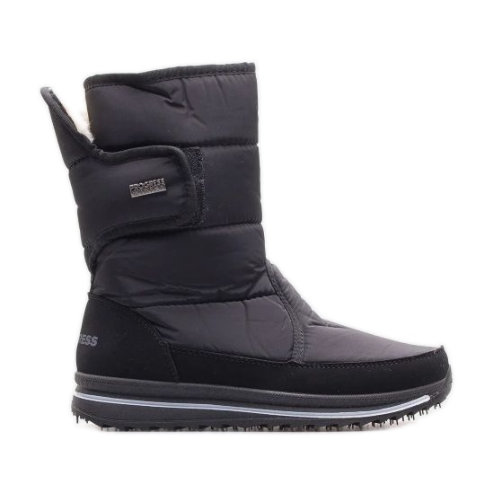 Progress Botas de nieve con aislamiento de luz de mujeres Progreso Progj-21-08 Negro