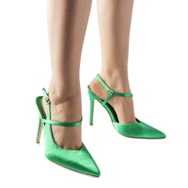 Tacones Aquilone tacón abierto verde