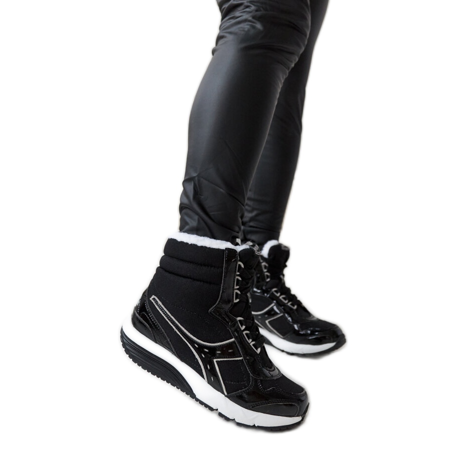 Botas de nieve deportivas con aislamiento Diadora negras