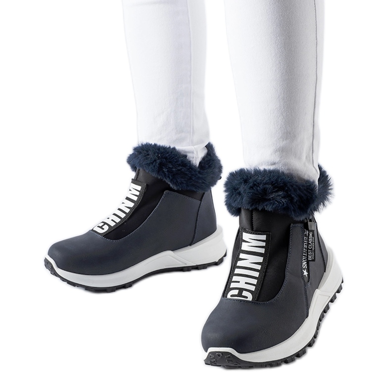 Zapatillas altas Oneglia con aislamiento azul marino Zapatillas altas Oneglia con aislamiento azul marino