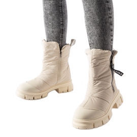 Botas de nieve Antonina acolchadas con aislamiento beige Botas de nieve Antonina acolchadas con aislamiento beige