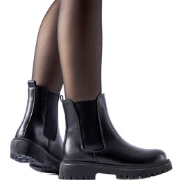 Botines clásicos sin cordones con aislamiento negros de Noas