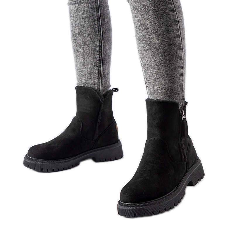 Botín Tesoriero clásico aislante negro Botín Tesoriero clásico aislante negro