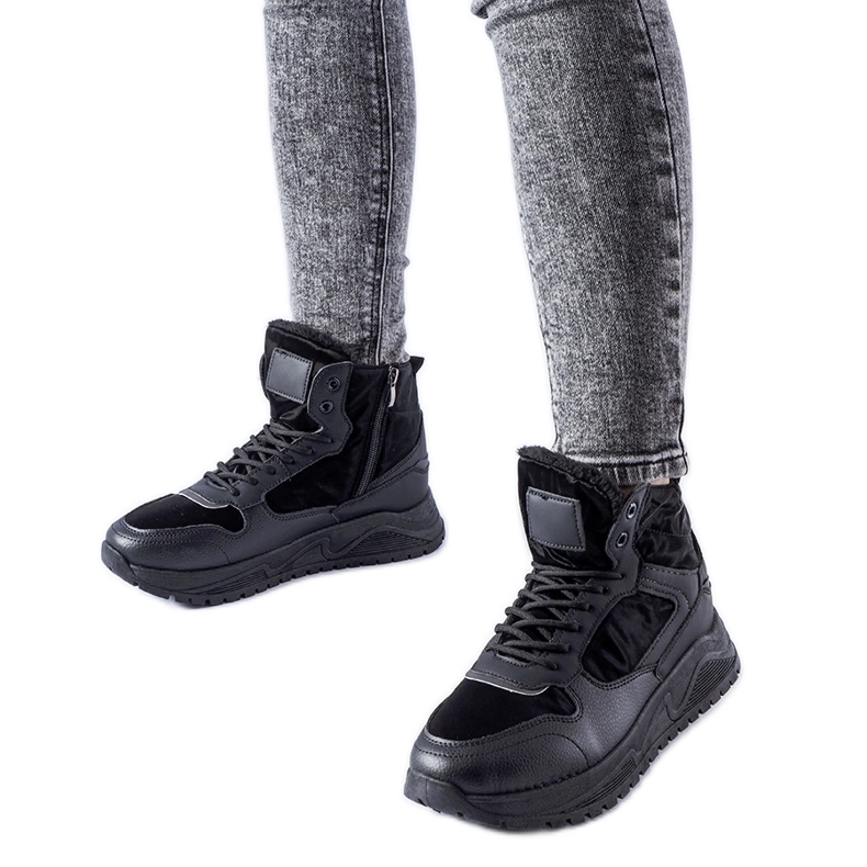 Zapatillas Malles altas con aislamiento negras negro Zapatillas Malles altas con aislamiento negras negro
