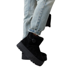 Botas de nieve cortas con aislamiento negras de Casimiro negro