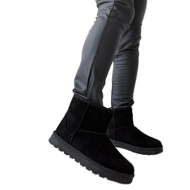 Botas de nieve cortas con aislamiento negro Menaggio