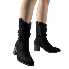 Botas cowboy tacón alto aislantes Filomena negro