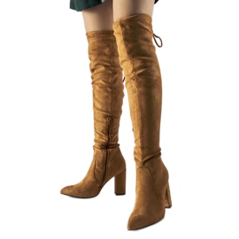 Botas de tacón alto con aislamiento marrón de Spencer