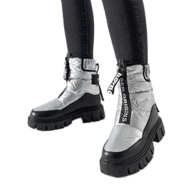 Botas de nieve con aislamiento Moorhead plateadas y negras plata