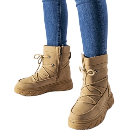 Botas de nieve Jamison con aislamiento beige mate
