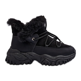 Botas Trapper Mujer Con Pelo Negro Cresandi