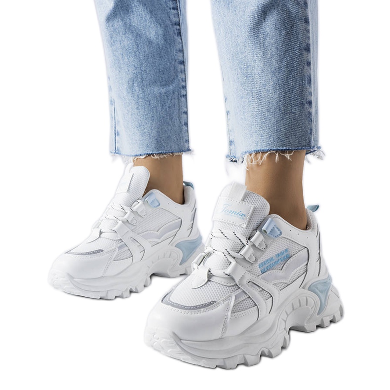 Zapatillas azules con inserciones Opal neón Zapatillas azules con inserciones Opal neón