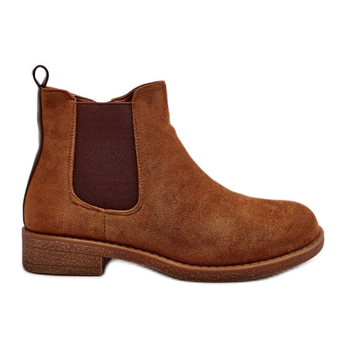 Botas Chelsea bajas Camel Sawarra para mujer marrón