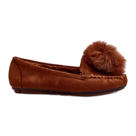 Mocasines De Mujer Con Piel Camel Novas marrón