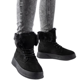 Botas de nieve con plataforma Oliverio negras negro
