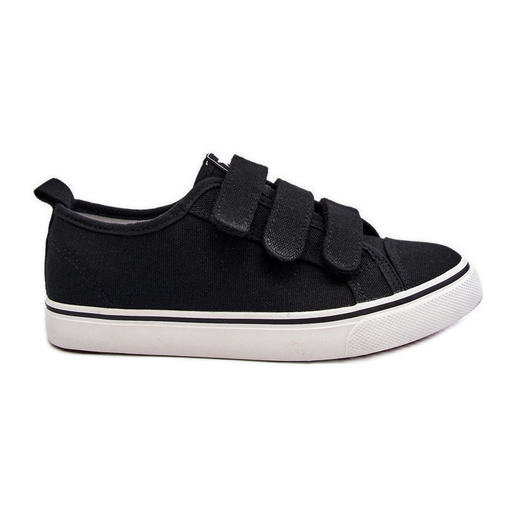 Zapatillas Infantiles Bajo Velcro Negro Dilan