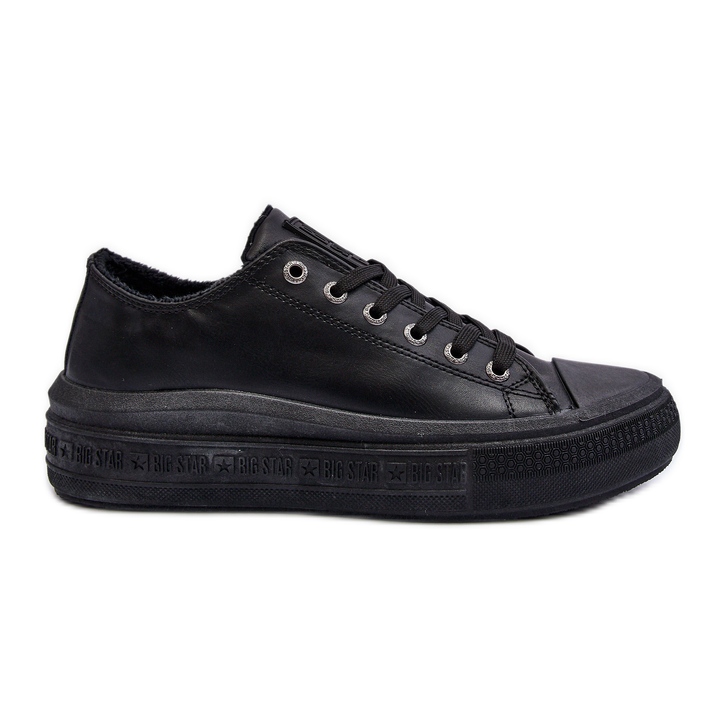 Zapatillas bajas con aislamiento para mujer Black Big Star MM274031 negro