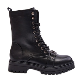Botas Obreras De Mujer Con Adorno Negro Belluxe Botas Obreras De Mujer Con Adorno Negro Belluxe