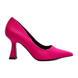 Tacones altos clásicos con punta en punta Fucsia Delimena rosado