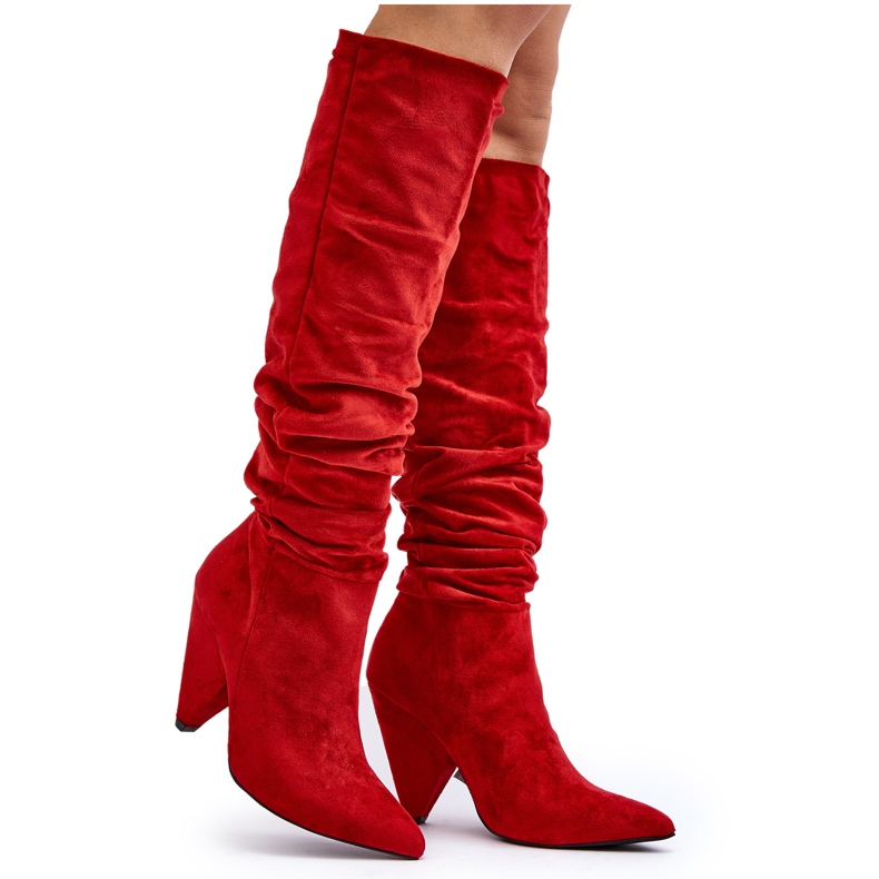 Botas Mujer Ante Lu Boo Rojo