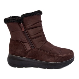 Botas de nieve de mujer con pelo marrón Primose