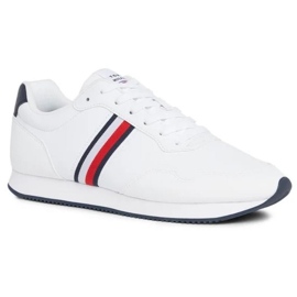 Tommy Hilfiger Core Lo Runner Pu M Zapatos FM0FM048340K9 blanco