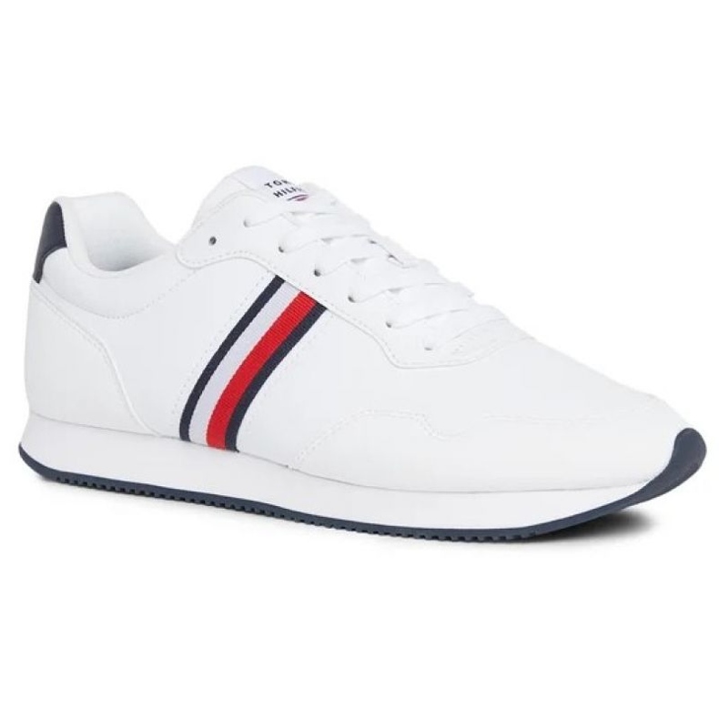 Tommy Hilfiger Core Lo Runner Pu M Zapatos FM0FM048340K9 blanco Tommy Hilfiger Core Lo Runner Pu M Zapatos FM0FM048340K9 blanco