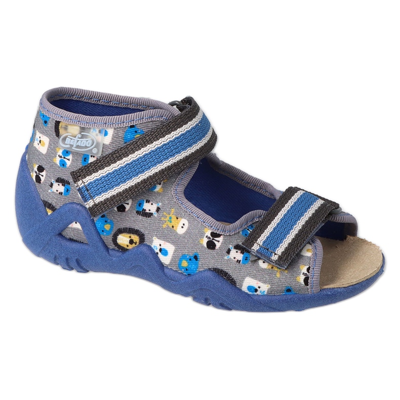 Zapatos befado amarillo niño 350P034 gris