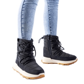 Botas de nieve Stephen negras con aislamiento negro
