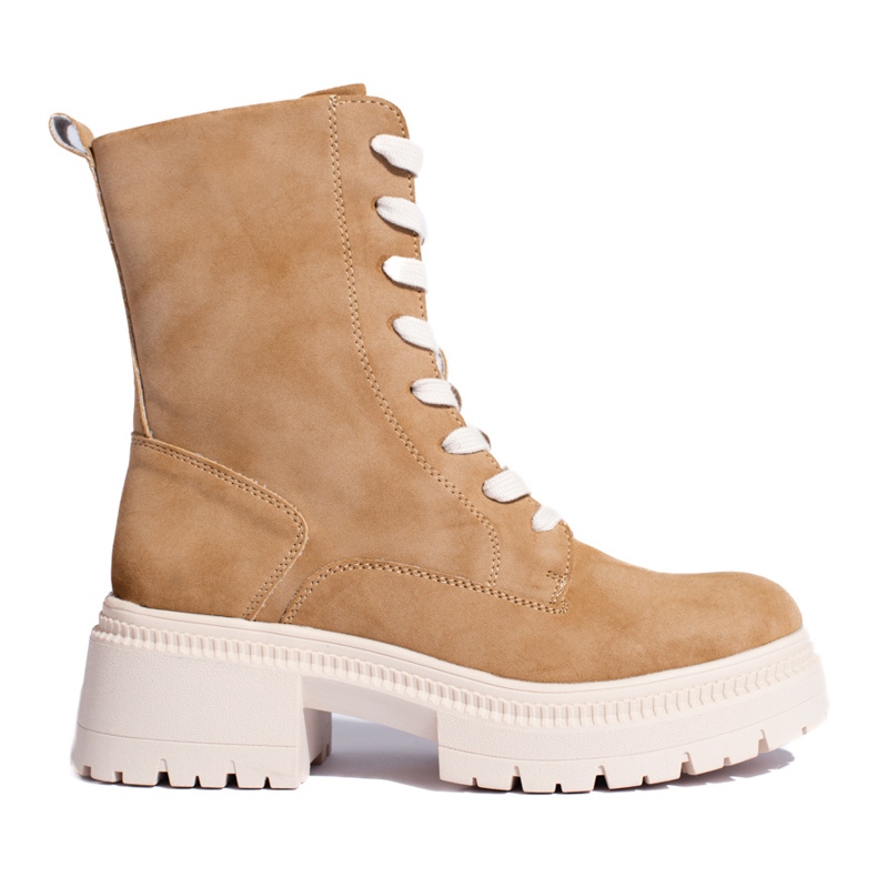 W. Potocki Botines Potocki camel con cordones marrón W. Potocki Botines Potocki camel con cordones marrón