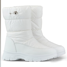 Botas altas de invierno de mujer con puño, botas de nieve blancas. blanco Botas altas de invierno de mujer con puño, botas de nieve blancas. blanco