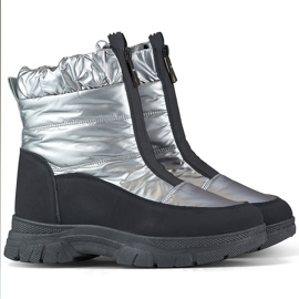 Botas de nieve para mujer cómodas y aisladas negro