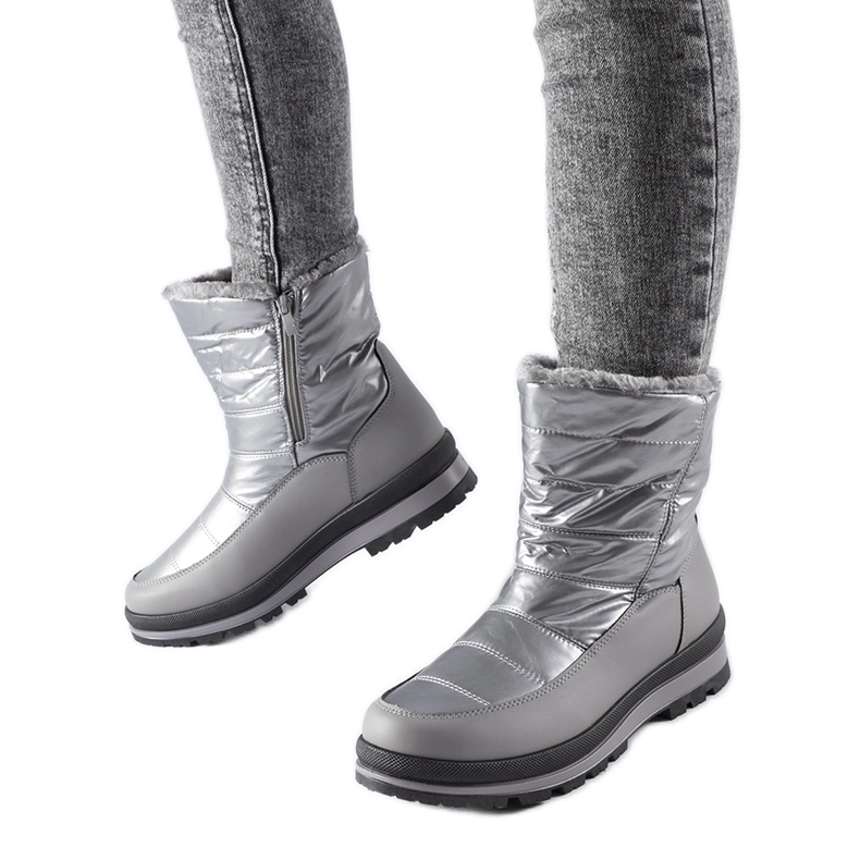 Botas para la nieve Tylertown plateadas con forro de piel plata