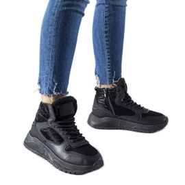 Botas de nieve deportivas Fork con aislamiento negro