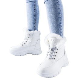 Botas de nieve blancas con aislamiento y plataforma Dwayn. blanco