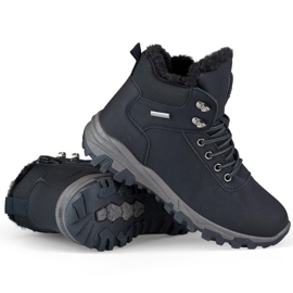 Botas altas de trekking, calzado de montaña negro para mujer. Botas altas de trekking, calzado de montaña negro para mujer.