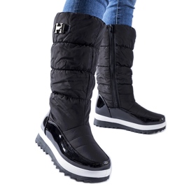 Botas altas para la nieve con aislamiento negras de Canneto negro