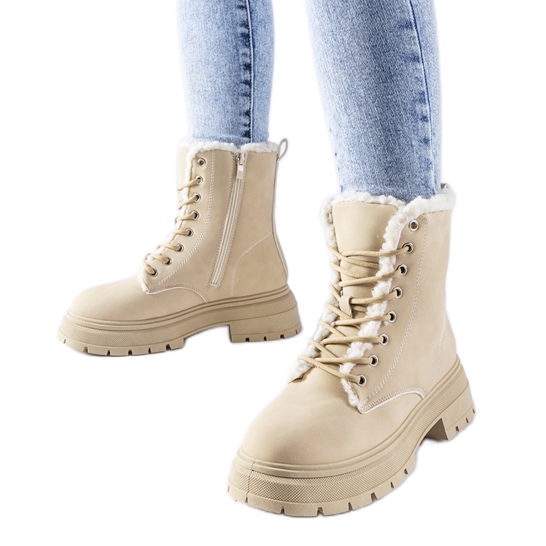 Botas aislantes beige de Tadasuni Botas aislantes beige de Tadasuni