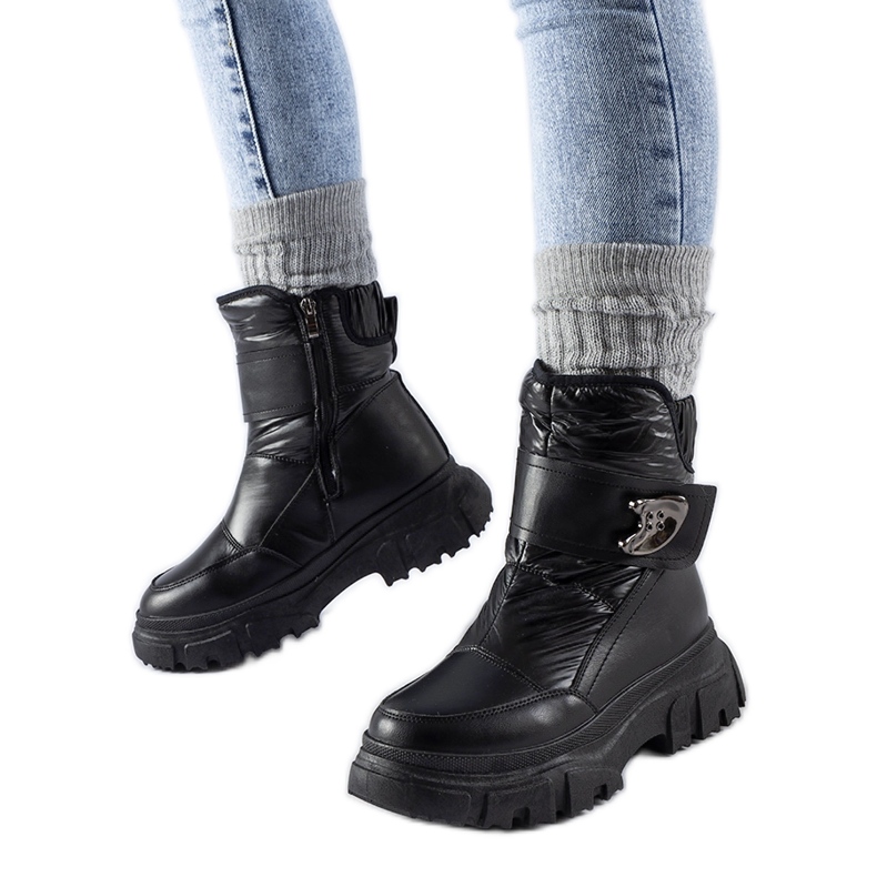 Botas de nieve Mejía con aislamiento negro Botas de nieve Mejía con aislamiento negro